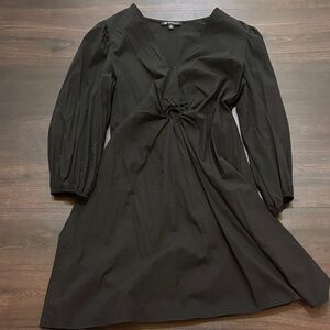 INC International Concepts Black Long Sleeve Dress